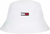 Tommy Jeans Tjm Flag Bucket Hat Hüte, Herren, Weiß (White), Os