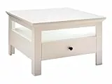 trendteam smart living - Universal - Couchtisch - Weiß Matt - Wohnzimmertisch mit Vollauszug Schublade - (BxHxT) 110 x 47 x 65 cm - Sofatisch mit zusätzlicher großer Ablagefläche