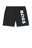 BOSS Herren Octopus Schnell trocknende Badeshorts mit kontrastfarbenem Logo