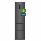 CHIQ CHQ Kühl Gefrierkombination No Frost, 282 L Große Kapazität | Inverter &Leise 37dB, 233kWh/J, ECO mode, 0 °C Hybrid-Temperaturzone | 54,0 cm B, 192 cm H| Kühlschrank Freistehend Schwarz