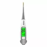 reer ExpressTemp Pro Digitales Fieberthermometer, Messzeit 10 Sekunden, vergoldete flexible Spitze, beleuchtetes Display, für Baby und Kleinkind 98122