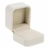 WATIIFUFU Quadratische Schmuckschatulle aus Weichem Lint material Verschleißfest und Nahtlos Kleine Aufbewahrungsbox für Verlobungsringe Ohrringe und Halsketten für Hochzeit