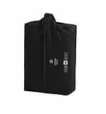 Lammcou Schuhbeutel Reise, wasserdichte Geruchsdicht Schuhtasche Sport Schuhe Reisetasche mit Reißverschluss, TPU & T400 Travel Shoe Bag für Fitness, Tennis (32×22×10 cm) (Schwarz)