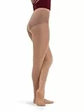 Capezio Damen Strumpfhose mit Standfuß - Beige - X-Large