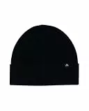 DANISH ENDURANCE 100% Kaschmir Mütze, Luxuriös Weich, Warme Thermo Wollmütze, Premium Komfort, Unisex, Beanie für Damen & Herren, Schwarz, Einheitsgröße