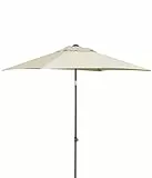 Dehner Sonnenschirm Andros, ca. 210 x 150 x 160 cm, Polyester, beige