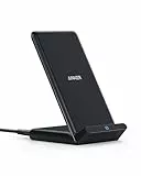 Anker 313 Induktive Ladestation, Qi-Zertifiziert, Geeignet für iPhone 16/15 / 15 Pro / 15 Pro Max, SE (2020), 13/13 Pro / 13 Pro Max, XR,10W Schnellladefunktion für Galaxy S22 (Ohne Netzteil)