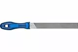 PFERD Universal-Schärffeile, 200mm, rechteckige, flachstumpfe Feile, Einhieb H2 auf zwei Seiten, zwei runde Schmalkante, inkl. Ergonomie-Feilenheft, 11272207 – zum Schärfen von Schneidwerkzeugen