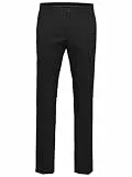 SELECTED HOMME Herren Slhslim-mylologan Black Trouser B Noos Anzughose, Schwarz, 42 EU