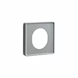 Hager Kallysto Rahmen + Deckel für Cetak-Steckdose, lackiert, Aluminium