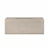 blomus Kosmetiktuchbox -SAHLA- | Kosmetiktuchspender aus Leder | Farbe Nomad | Moderne Aufbewahrung | 25 x 13 x 9,5 cm