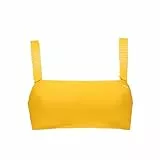 PUMA Damen Bandeau Bikini Top, Sun Orange, XS EU
