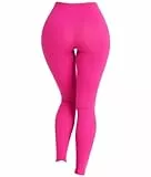 Hatstar Damen Leggings | Party Fashion | Neon Elastische Sportleggings | Strumpfhose 80er Jahre Aerobic Kostüm | Mädchen Accessoire für Karneval & Fasching (pink)
