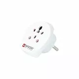 SKROSS Reiseadapter India-Israel-Denmark to Europe white