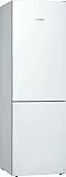 Bosch KGE36AWCA Serie 6 Kombination, 186 x 60 cm, 214 L Kühlen & 88 L Gefrieren, VitaFresh längere Frische, LowFrost seltener abtauen, LED-Beleuchtung gleichmäßige Ausleuchtung, Weiß