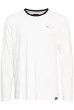 FQ1924 FQDilan Herren Longsleeve Langarmshirt Shirt mit Rundhals-Ausschnitt, Größe:L, Farbe:Cloud Dancer (114201)