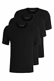 BOSS Hugo Herren T-Shirt Rn 3p Co T-Shirt, New - Black1, XL