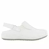 SAFETY JOGGER Arbeitsschuhe Damen - CARINNE - Leichter, Bequemer Arbeitsschuh mit Klettverschluss, ideal für Pflege oder Küche, rutschfest, Stoßdämpfend Sicherheitsclog EU 39, Weiß