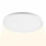 BRILLIANT LED Panel Lumaro rund Ø 29 cm – ultraflache LED Deckenlampe in Weiß – 18W, 2400 Lumen, 4000K neutralweiß – energiesparende, moderne Deckenleuchte für Küche, Flur, Arbeits- & Wohnbereich