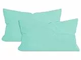 npluseins 2er Pack Baumwoll Kissenbezug - Jersey - viele Farben 1331.1812, ca. 40 x 60 cm, Mint
