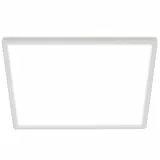 BRILONER - LED Deckenlampe mit indirektem Licht, 3 cm flach, Licht neutralweiß, Lampe, Deckenleuchte, Wohnzimmerlampe, LED Panel, Küchenlampe, Deckenbeleuchtung, Schlafzimmerlampe, 42x42x3 cm, Weiß