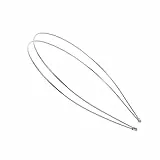 FRCOLOR 4 Stück Metall Haarreifen Silber Doppel Stirnband Vintage Haarschmuck Diy Zubehör Für Damen Und Mädchen