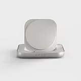 Zens Magnetic Nightstand Wireless Charger (2026), kabelloses MagSafe- und Qi2-Ladegerät (15 W) für iPhone/AirPods, inkl. 20-W-Netzteil (EU/UK/US) und integriertem 1,5-m-Kabel, Weiß