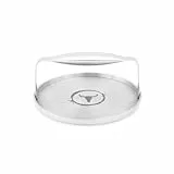 Moesta BBQ 19505 Burgerpresse Simple - Burgersmasher aus Edelstahl - 18 cm Durchmesser Patty-Maker fürs BBQ-Grillen