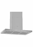 NEFF I95BBE2N0, N 50, Inselhaube 90 cm, Made in Germany, Abluft oder Umluft, LED-Licht, besonders leise, Intensivstufe – für besonders starke Absaugleistung bei intensivem Kochdunst, Edelstahl