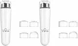 2PCS Gesichtsmassagegerät 4 in 1 Elektrische Gesichtsmassagegerät Mini Akupressur Massagegerät für Schmerzen Schmerzlinderung (weiß)