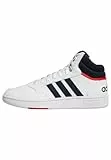 adidas Herren Hoops 3.0 Mid Lifestyle Basketball Classic Vintage Shoes Schuhe, Cloud White/Legend Ink/Vivid Red, 43 1/3 EU