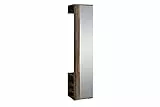 byLIVING Flurgarderobe Ben/Garderobe Old Wood braun mit Spiegel/Spiegelschrank für Flur mit Kleiderstange und Ablage/B 40, H 184, T 35 cm