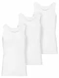 Ladeheid Unterhemd Herren Ärmellos Baumwolle Underwear Men - Weiches, Komfortables Tank Top Herren Unterwäsche, Unterhemden, Set 3 Stück LA40-258 (Weiß, XL)