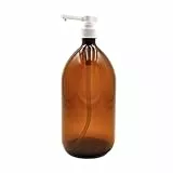 Devitre 1 brauner Seifenspender 1000 ml aus Glas