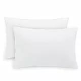 Aisbo King-Size-Kissenbezüge, 2er-Set, weiß, King-Size-Kissenbezüge, 2er-Pack mit Hotelverschluss, weiche gebürstete Mikrofaser, Bettkissenbezug, 50,8 x 101,6 cm