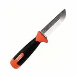 BAHCO Cuchillo de carpintero de industria pesada con hoja curvada PPE resistente a los impactos con hoja endurecida a 58-61 HRC para un filo más duradero