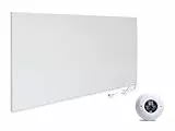 VIESTA® H700 Infrarotheizung Heizpaneel 700W 60x120cm Carbon Crystal rahmenlos Wand/Decke IP20 TÜV/GS Überhitzungsschutz 98% 70-90°C 100.000h energiesparend inkl.Funkthermostat TH20 Wochenprogramm