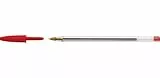 BIC 8308611 Kugelschreiber Cristal Medium 4-er Packung, rot