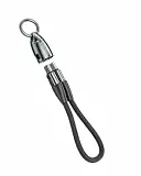 EndlesShine USB C Kabel Kurz 15cm (1 Stück) USB C auf USB C Schlüsselanhänger Ladekabel 240W Schnellladekabel für Powerbank Smartphone Tablet Laptop Auto und Reise (Schwarz)