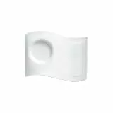 Villeroy und Boch NewWave Caffè Unterteller Partyplate, 20 x 14 cm, Premium Porzellan, Weiß