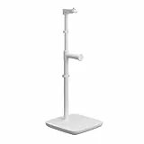 Elgato Stand für Key Light Neo – Tischhalterung mit beschwertem Sockel, Verstellbarer Höhe & Neigung, Headset-Halter, klares Weiß – Für Key Light Neo oder Facecam Neo