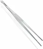 Leifheit Küchenpinzette 20cm, zum liebevollen Dekorieren und Anrichten, Küchenzange zum Wenden von Steaks, Grillzange, rostfreie Kochpinzette aus Edelstahl, spülmaschinenfeste Grillpinzette