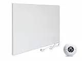 VIESTA® H500 Infrarotheizung Heizpaneel 500W 45x90cm Carbon Crystal rahmenlos Wand/Decke IP20 TÜV/GS Überhitzungsschutz 98% 70-90°C 100.000h energiesparend inkl.Funkthermostat TH20 2.4G Wochenprogramm