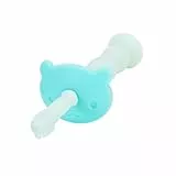 TOVINANNA Silikon Kinderzahnbürste Weich Borsten Trainingszahnbürste Mit Beißring Grün Sicher Langlebig Für Empfindliches Zahnfleisch Und Zahnreinigung Junge Mädchen Kleinkinder