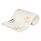 TRIXIE 37177 Decke Lingo, Softfleece, 75 × 50 cm, weiß/beige