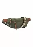 camel active Damen Bauchtasche aus Nylon mit Reißverschlüssen Khaki, Womenswear-M