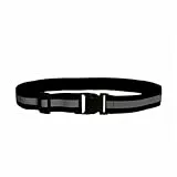Hrlace Reflektorbänder Reflektorgürtel Running Reflektor Gürtel Sicherheit Reflexgürtel Einstellbar Reflektorbänder für Erwachsene Kinder Laufen Joggen Fahrrad Walking Wandern Schwarz 4cm
