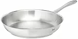 Fissler Catania/Edelstahl-Bratpfanne (28 cm) – robuste, unbeschichtete Pfanne aus hochwertigem 18/10 Edelstahl, thermic-Boden, hitzebeständig bis 230 °C, induktionsgeeignet