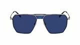 Karl Lagerfeld Unisex KL350S Sunglasses, 718 Matte Amber Gold, 58
