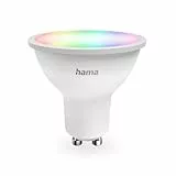 Hama smarte Glühbirne GU10 (4,9W, smarte Lampe RGB und weiß, Reflektor, dimmbare WLAN Lampe, Matter kompatibel für z.B. Alexa, Google Assistant, Apple Home, Smart Things)